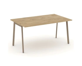 Стол переговорный на плоскоовальной трубе 158x98x75 Эстетика / Estetica images