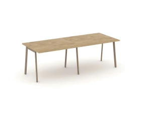 Стол переговорный на плоскоовальной трубе 236x98x75 Эстетика / Estetica images
