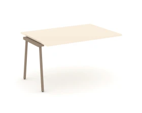 Проходной наборный элемент переговорного стола на плоскоовальной трубе 138x98x75 Эстетика / Estetica images