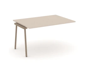 Проходной наборный элемент переговорного стола на плоскоовальной трубе 138x98x75 Эстетика / Estetica images