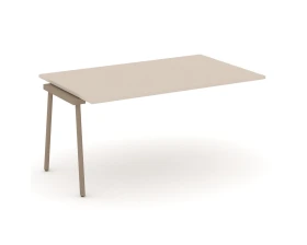 Проходной наборный элемент переговорного стола на плоскоовальной трубе 158x98x75 Эстетика / Estetica images