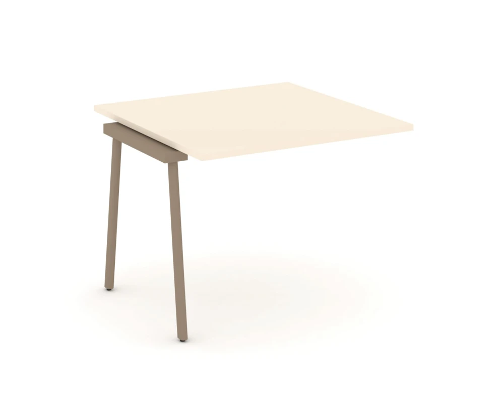 Проходной наборный элемент переговорного стола на плоскоовальной трубе 98x98x75 Эстетика / Estetica