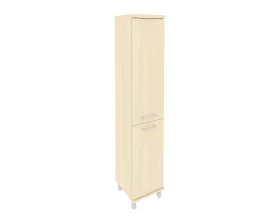 Шкаф высокий узкий 1 низкая дверь ЛДСП 1 средняя дверь ЛДСП левый 401x432x2060 First images