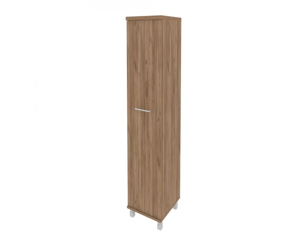 Шкаф высокий узкий 1 высокая дверь ЛДСП правый 401x432x2060 First