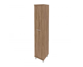 Шкаф высокий узкий 1 высокая дверь ЛДСП правый 401x432x2060 First images