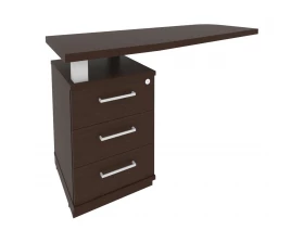 Тумба приставная с топом левая 1300x500x765 First images