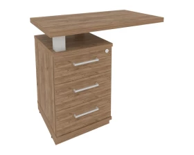 Тумба приставная с топом левая 900x500x765 First images