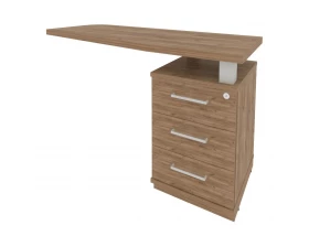 Тумба приставная с топом правая 1300x500x765 First images