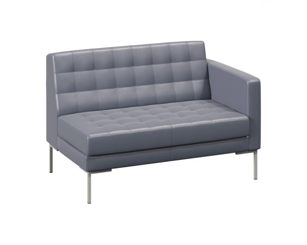 Секция с подлокотником двухместная правая Forest