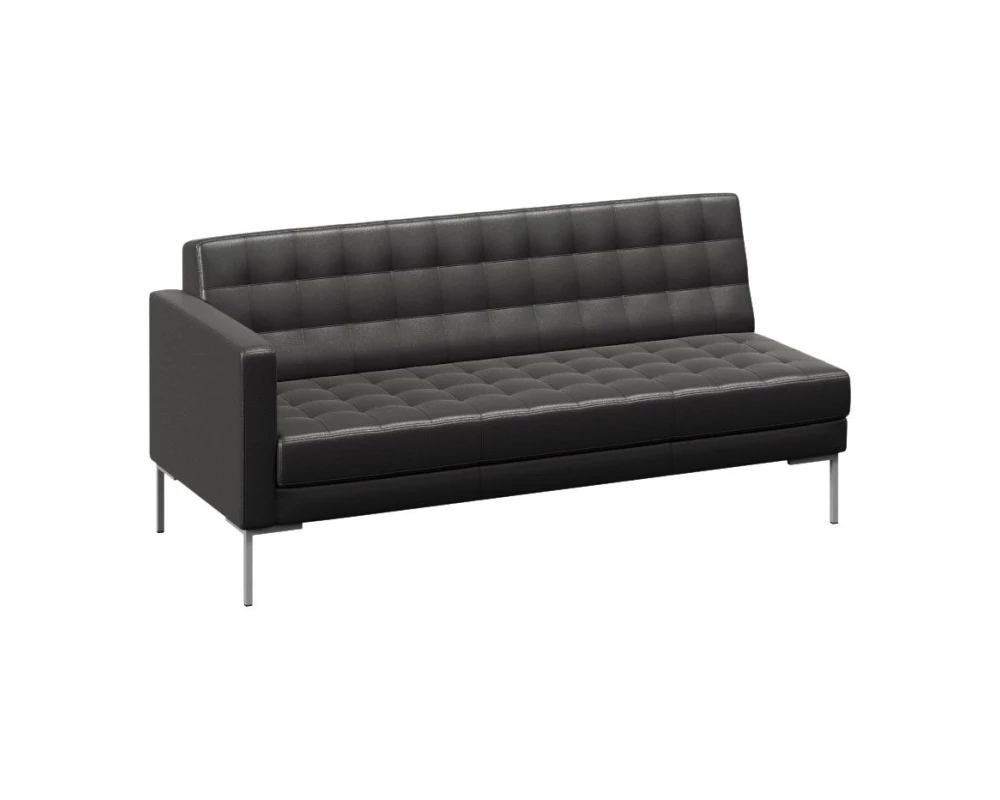 Секция с подлокотником трехместная левая Forest