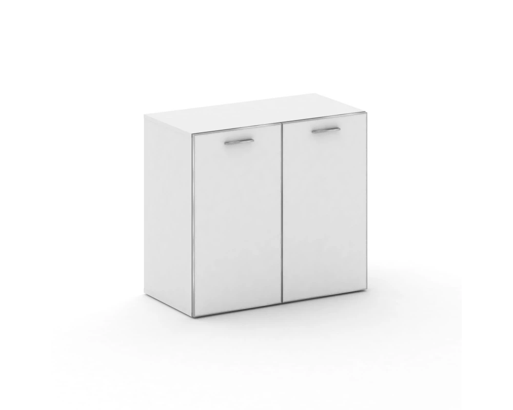 Шкаф широкий низкий стекл. дверь 896x460x807 Fresco