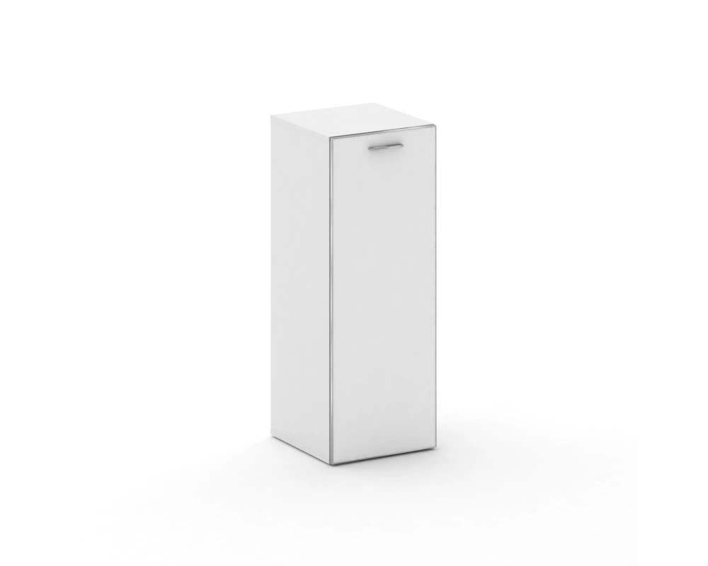 Шкаф узкий средний левый стекл. дверь закрытый 450x460x1202 Fresco