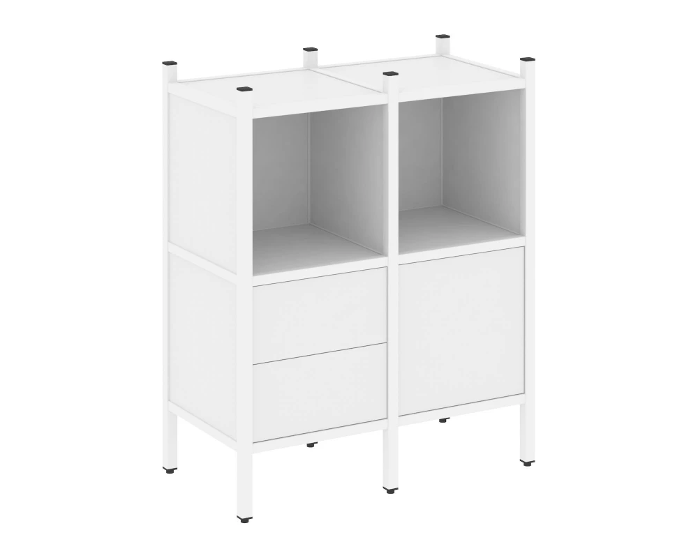 Прямой стеллаж L-02 862x446x1047 Loft