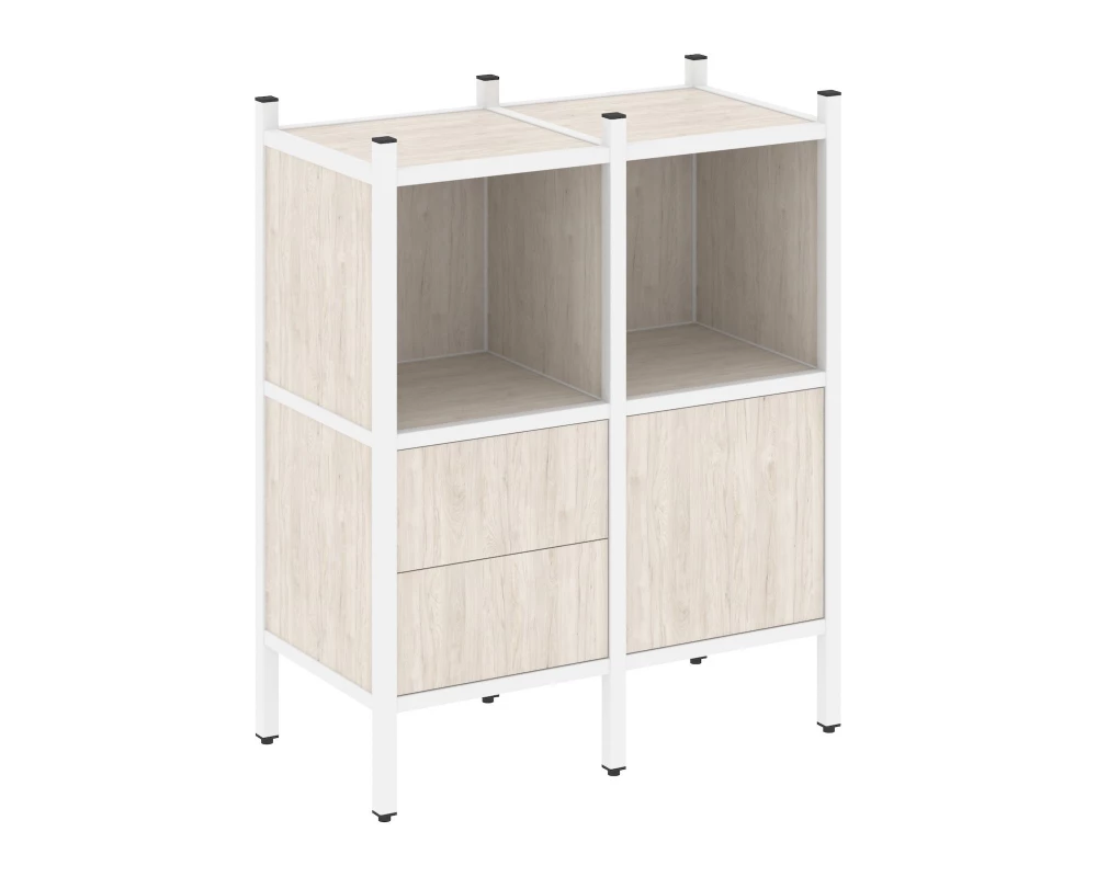 Прямой стеллаж L-02 862x446x1047 Loft