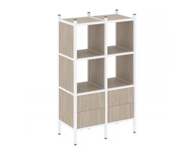 Прямой стеллаж L-03 862x446x1458 Loft images