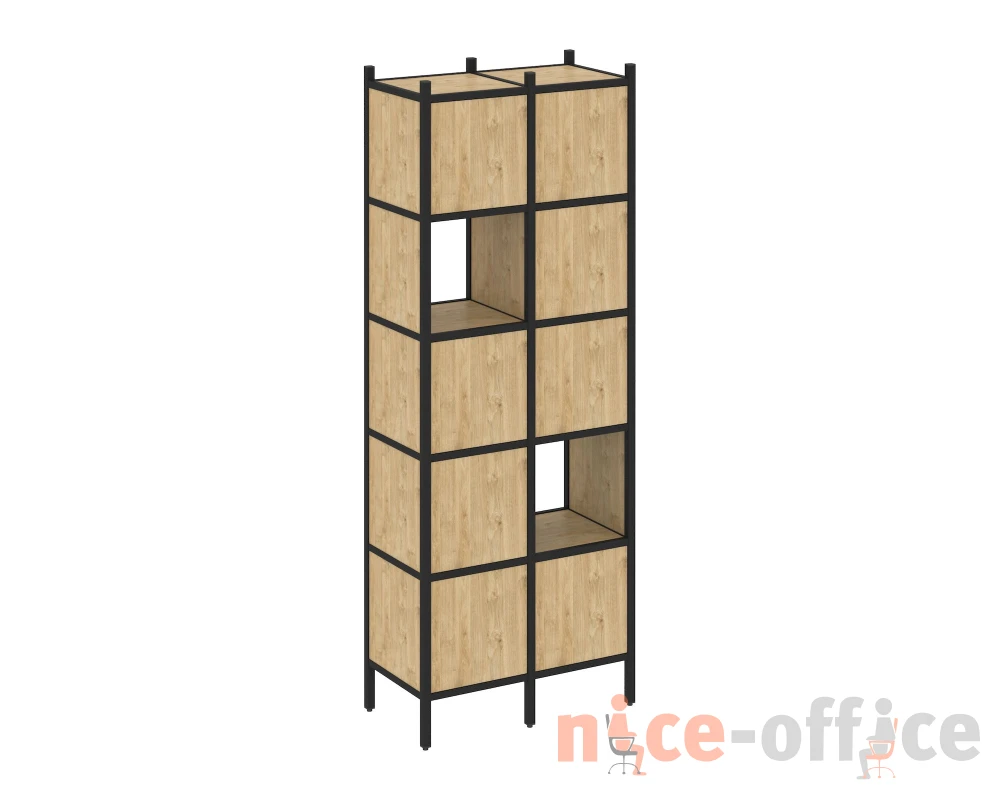 Прямой стеллаж L-05 862x446x1869 Лофт / Loft