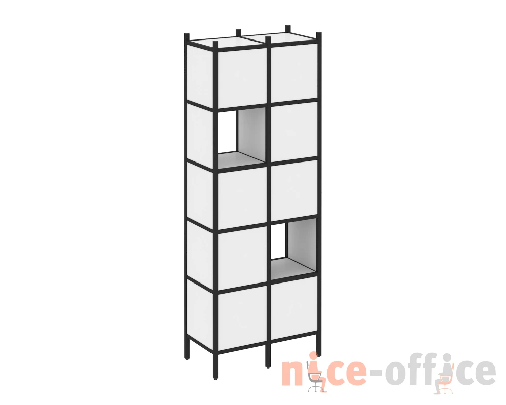 Прямой стеллаж L-05 862x446x1869 Лофт / Loft