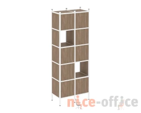 Прямой стеллаж L-05 862x446x1869 Лофт / Loft images