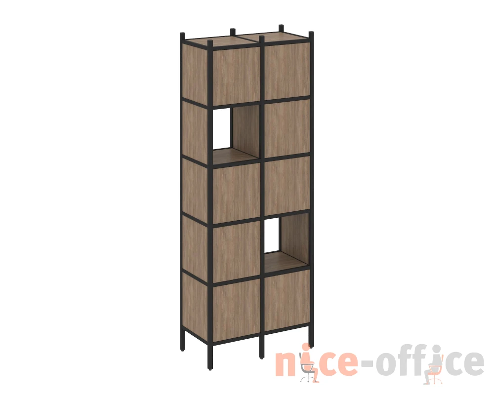 Прямой стеллаж L-05 862x446x1869 Лофт / Loft