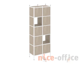 Прямой стеллаж L-05 862x446x1869 Лофт / Loft images