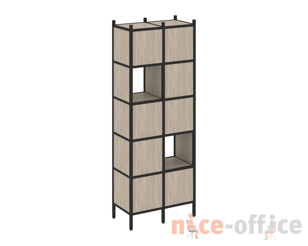 Прямой стеллаж L-05 862x446x1869 Лофт / Loft