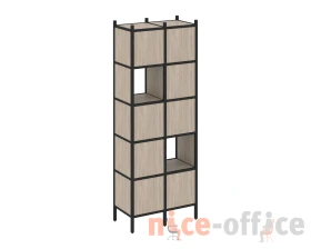 Прямой стеллаж L-05 862x446x1869 Лофт / Loft images