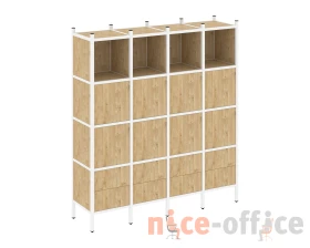 Прямой стеллаж L-09 1694x446x1869 Лофт / Loft images