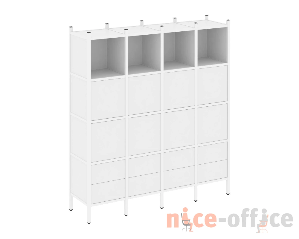 Прямой стеллаж L-09 1694x446x1869 Лофт / Loft