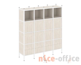 Прямой стеллаж L-09 1694x446x1869 Лофт / Loft images