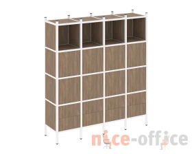 Прямой стеллаж L-09 1694x446x1869 Лофт / Loft images