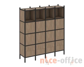 Прямой стеллаж L-09 1694x446x1869 Лофт / Loft images