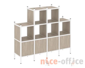 Прямой стеллаж L-16 1694x446x1458 Лофт / Loft images