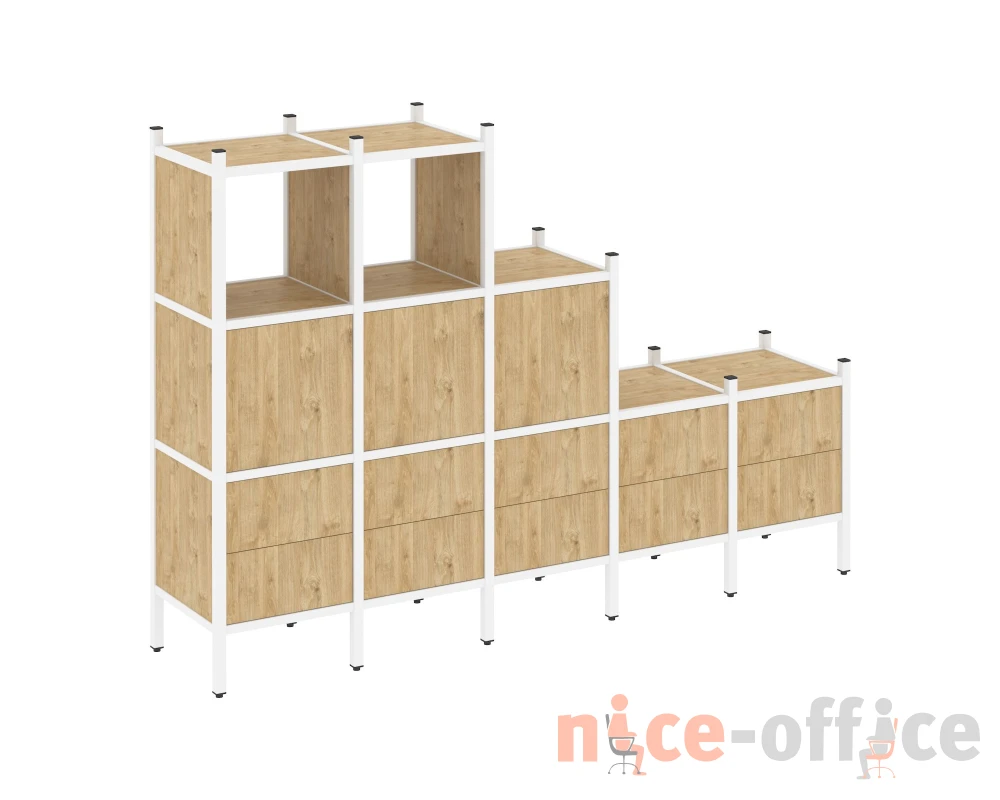 Прямой стеллаж L-19 2110x446x1458 Лофт / Loft