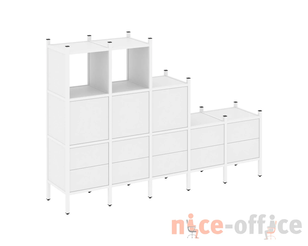 Прямой стеллаж L-19 2110x446x1458 Лофт / Loft