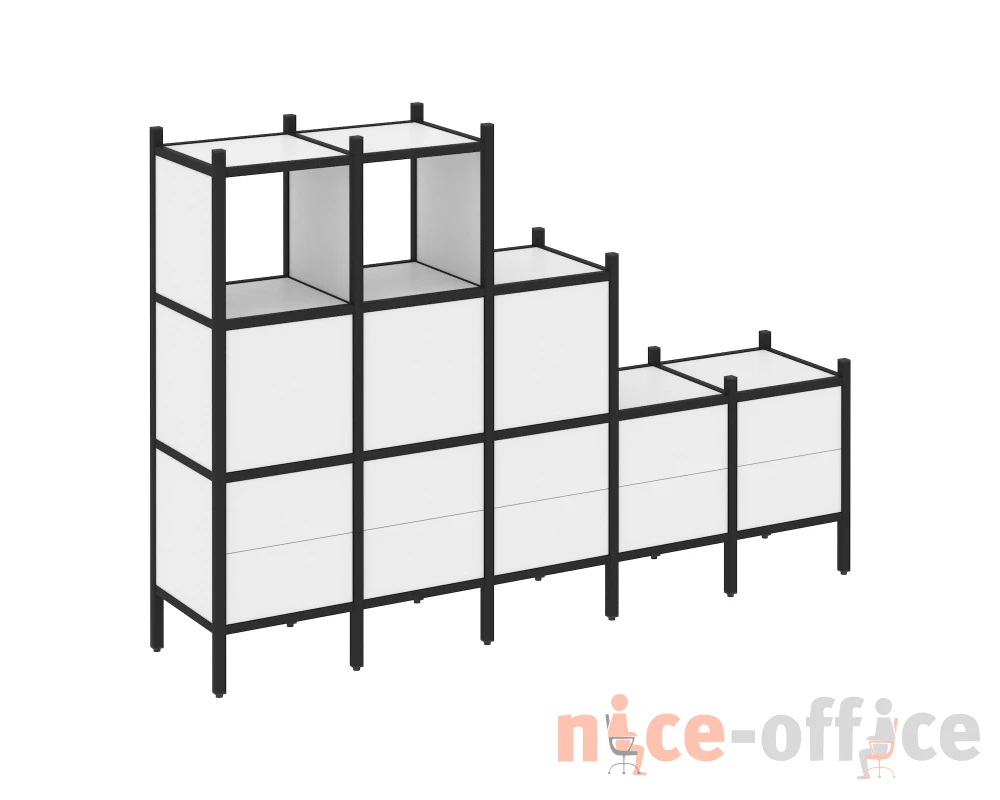 Прямой стеллаж L-19 2110x446x1458 Лофт / Loft