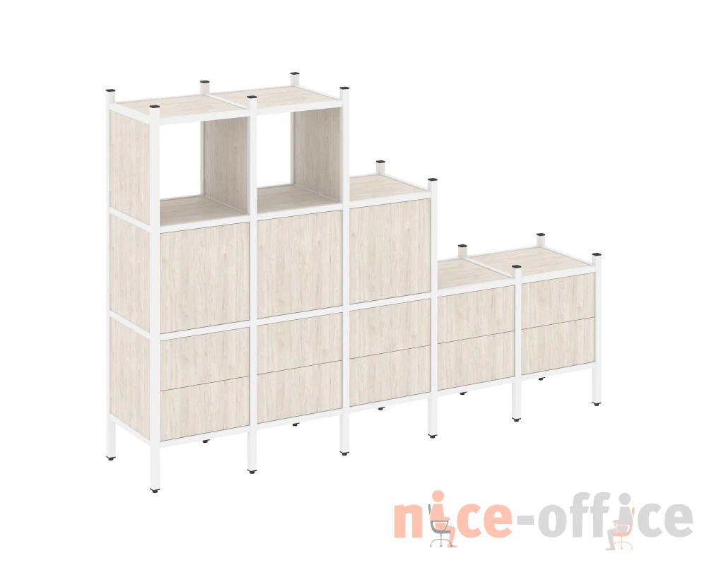 Прямой стеллаж L-19 2110x446x1458 Лофт / Loft