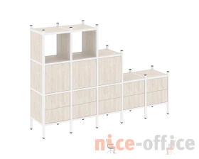 Прямой стеллаж L-19 2110x446x1458 Лофт / Loft images