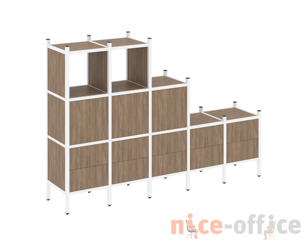 Прямой стеллаж L-19 2110x446x1458 Лофт / Loft