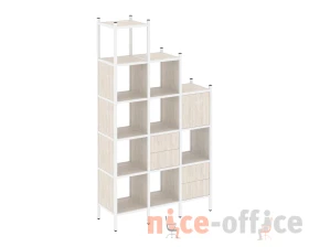 Прямой стеллаж L-21 1278x446x2280 Лофт / Loft images