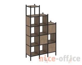 Прямой стеллаж L-21 1278x446x2280 Лофт / Loft images