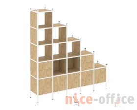 Прямой стеллаж L-23 2110x446x2280 Лофт / Loft images