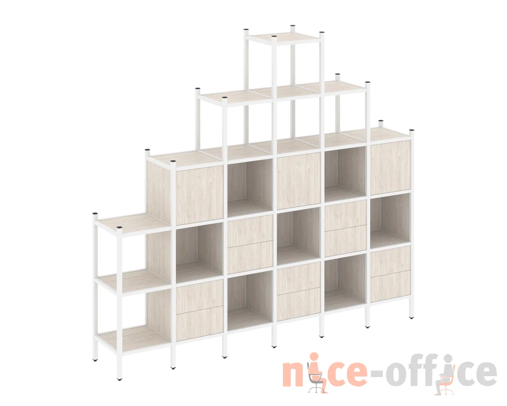 Прямой стеллаж L-24 2526x446x2280 Лофт / Loft