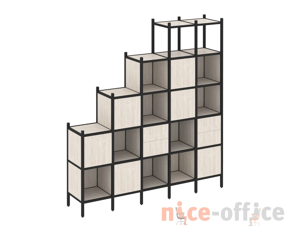 Прямой стеллаж L-25 2110x446x2280 Лофт / Loft