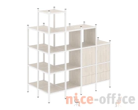 Угловой внешний стеллаж наборный L-58 862x1694x1869 Лофт / Loft images