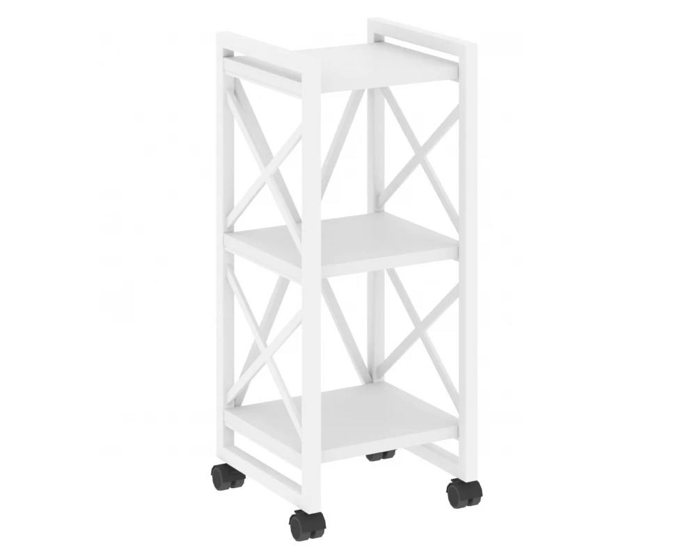 Стеллаж на колесных опорах - 3 полки 400х400х968 Loft
