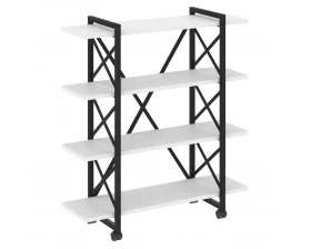 Стеллаж на колесных опорах - 4 полки 1200х400х1334 Loft images