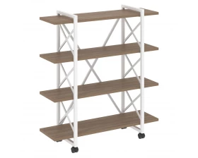 Стеллаж на колесных опорах - 4 полки 1200х400х1334 Loft images