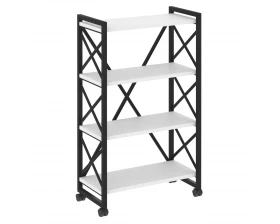 Стеллаж на колесных опорах - 4 полки 800х400х1334 Loft images