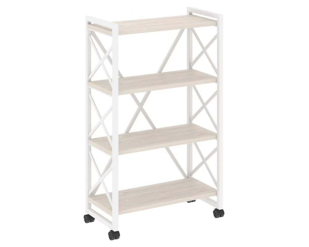 Стеллаж на колесных опорах - 4 полки 800х400х1334 Loft