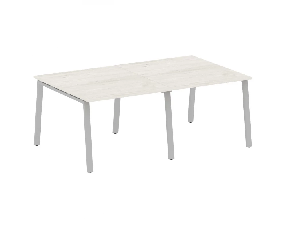 Переговорный стол (2 столешницы) на А-образном м/к 200x123,5x75 Metal System